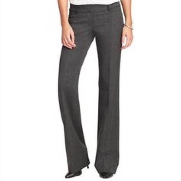 NWT Loft Marisa Boot Cut Petite Grey Dress Pant - Picture 1 of 4